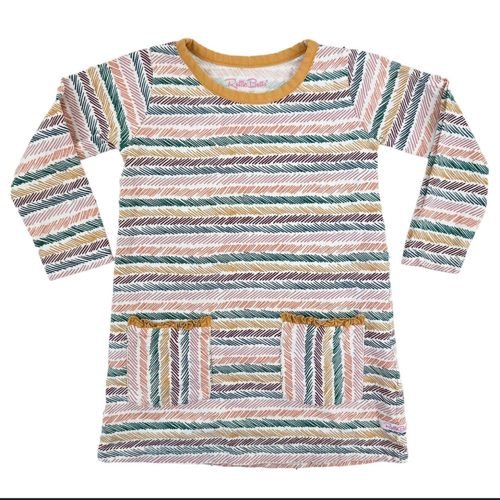 Ruffle Butts Printed Pocket Dress Size 2T